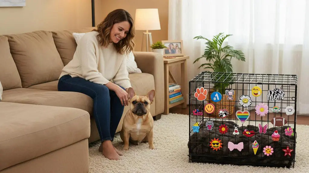 Cute-Dog-Crate-Decoration-Ideas-for-Birthdays-Holidays-Special-Occasions Crate Charms