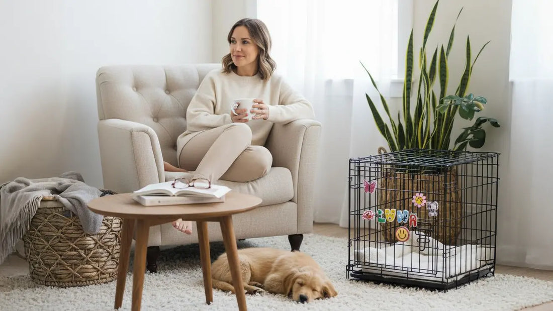 How-to-Make-Your-Dog-s-Crate-Look-Less-Like-a-Cage-Simple-Stylish-Ideas Crate Charms