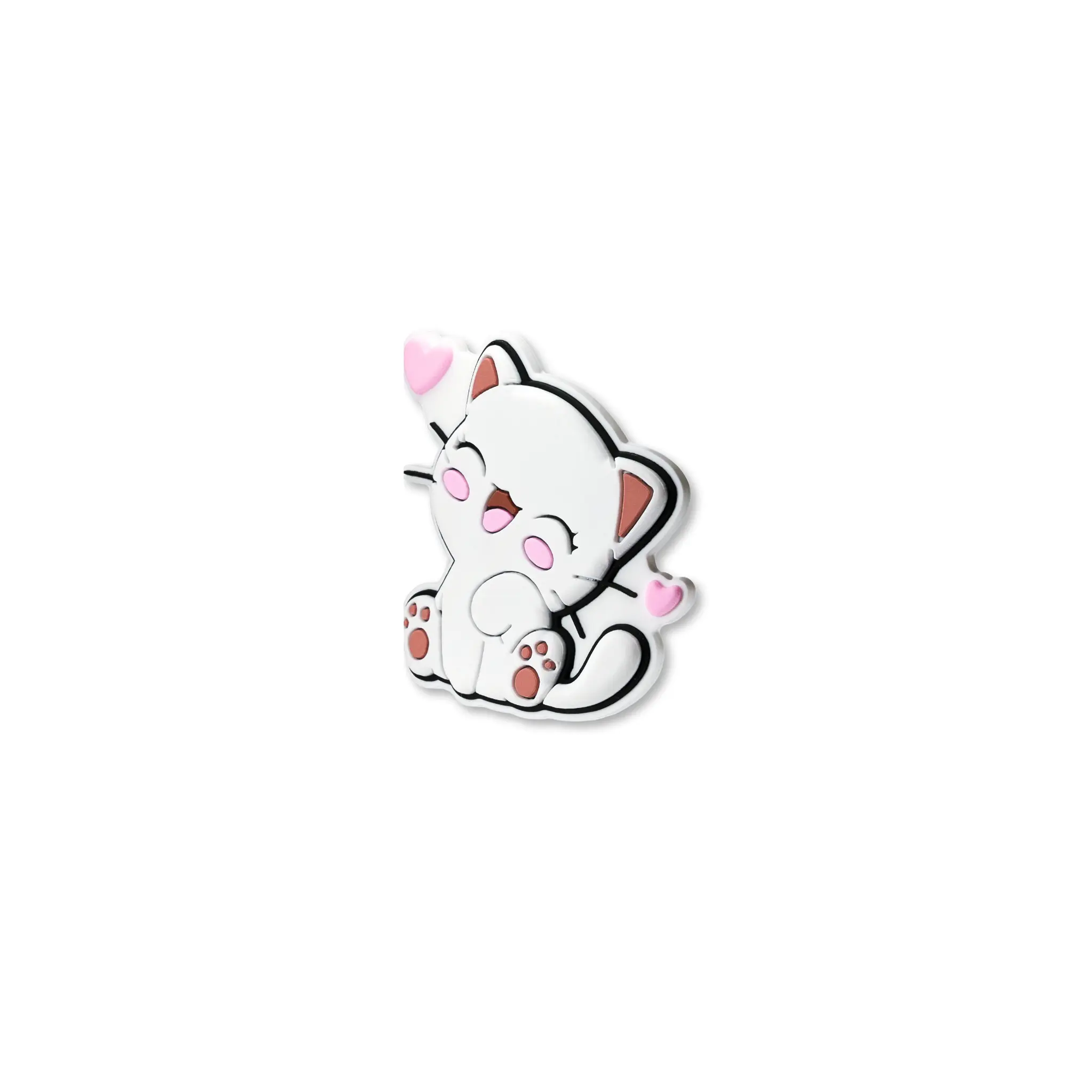 Pet crate accessories happy kitty crate charm side view Crate Charms snap-on decoration