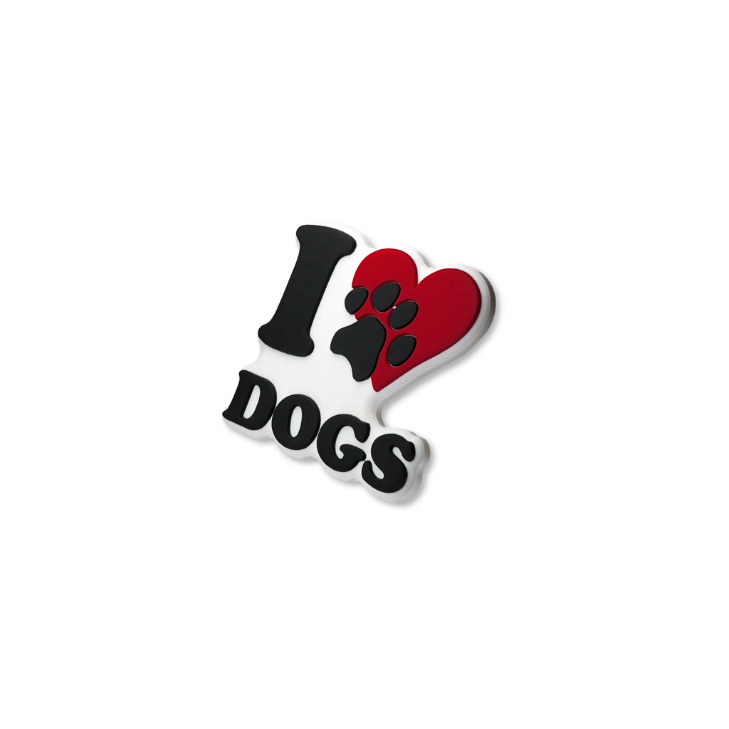 Pet crate accessories I love Dogs crate charm side view Crate Charms snap-on decoration