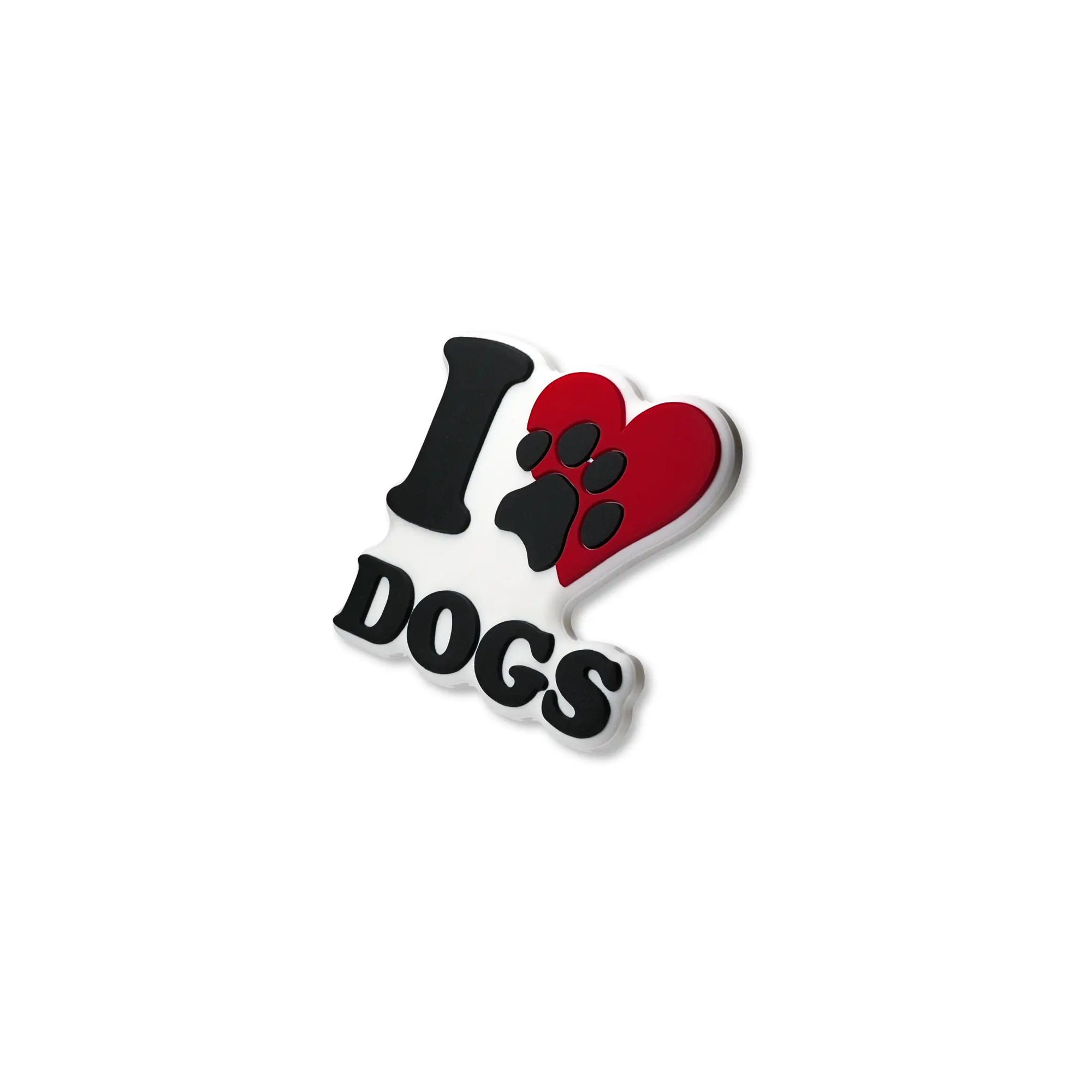 Pet crate accessories I love Dogs crate charm side view Crate Charms snap-on decoration