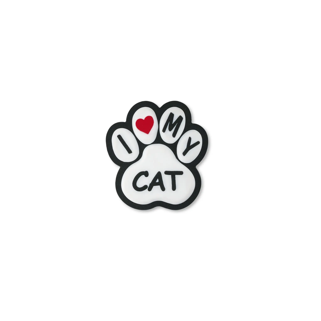 Pet crate accessories i love my cat heart crate charm front view Crate Charms snap-on decoration
