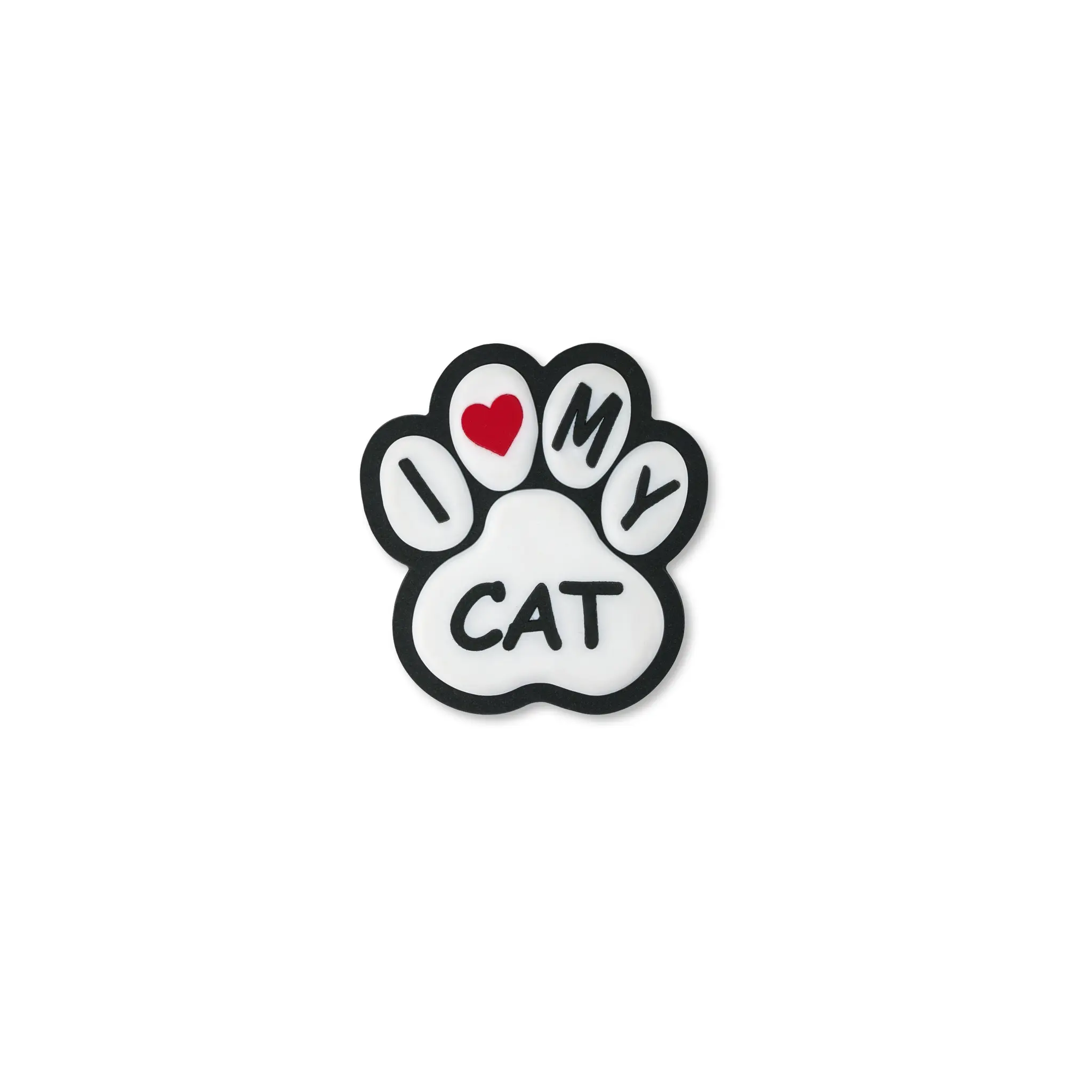 Pet crate accessories i love my cat heart crate charm front view Crate Charms snap-on decoration