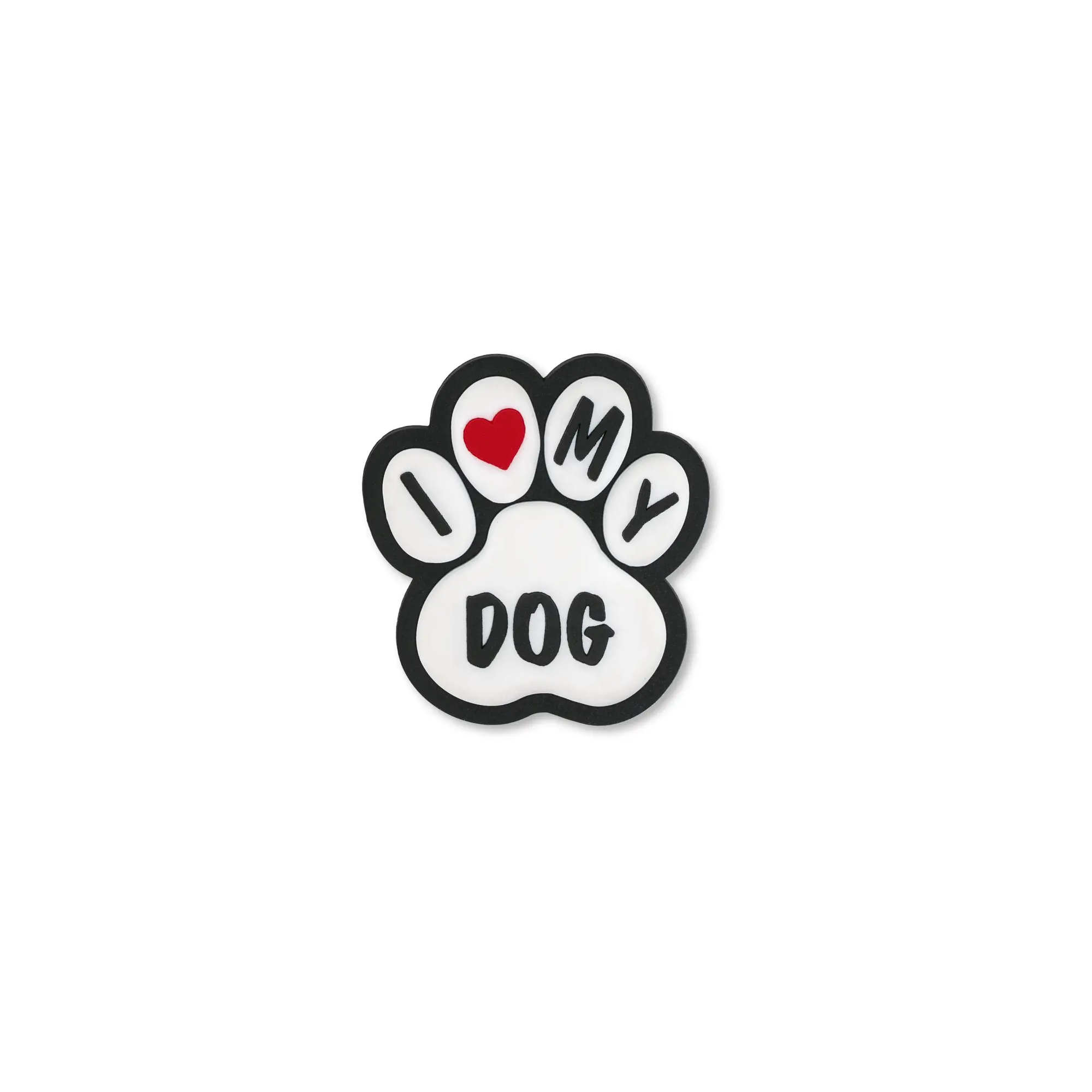 Pet crate accessories i love my dog heart crate charm front view Crate Charms snap-on decoration