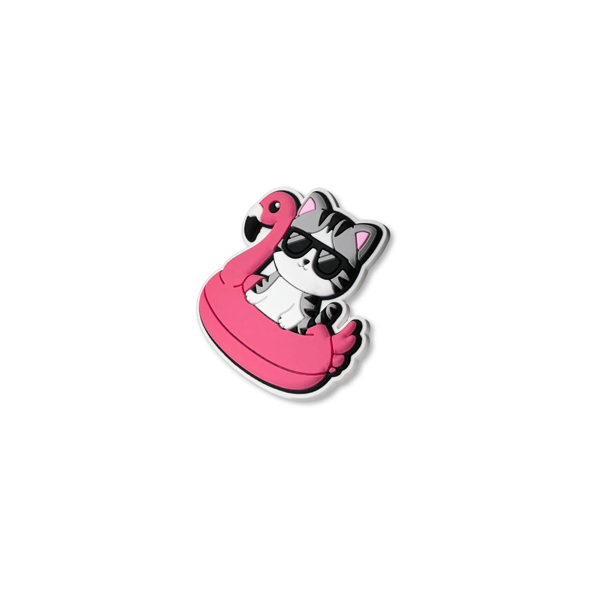 Pet crate accessories flamingo kitty crate charm side view Crate Charms snap-on decoration