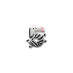 Pet crate accessories white number five crate charm front view Crate Charms snap-on decoration front