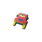 Pet crate accessories pink orange jeep crate charm side view Crate Charms snap-on decoration