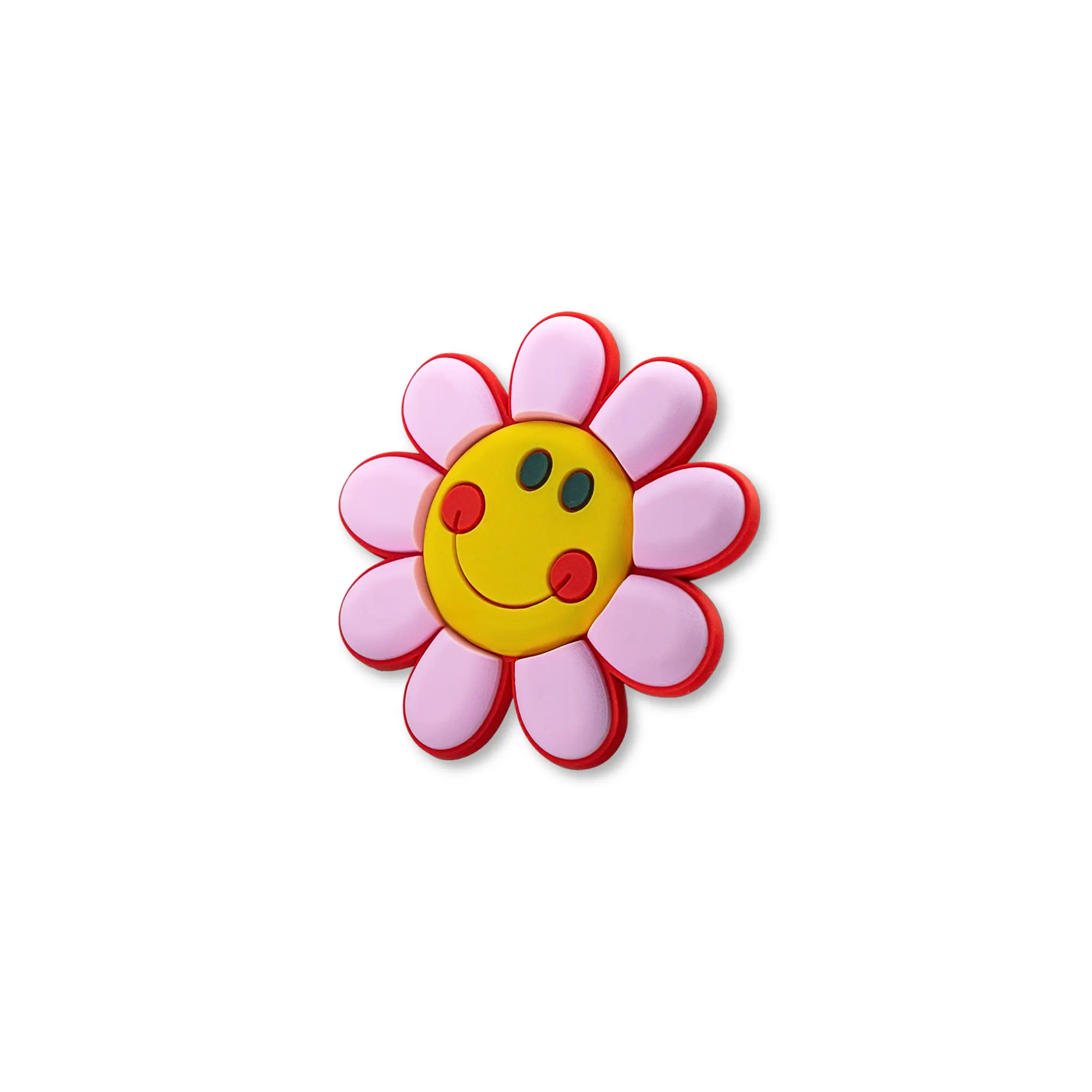 Pet crate accessories pink yellow flower crate charm side view Crate Charms snap-on decoration