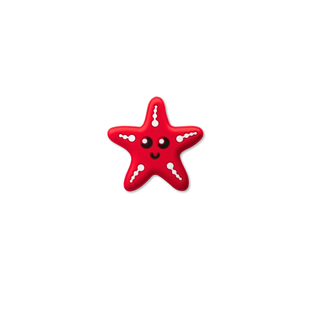 Pet crate accessories red starfish crate charm front view Crate Charms snap-on decoration