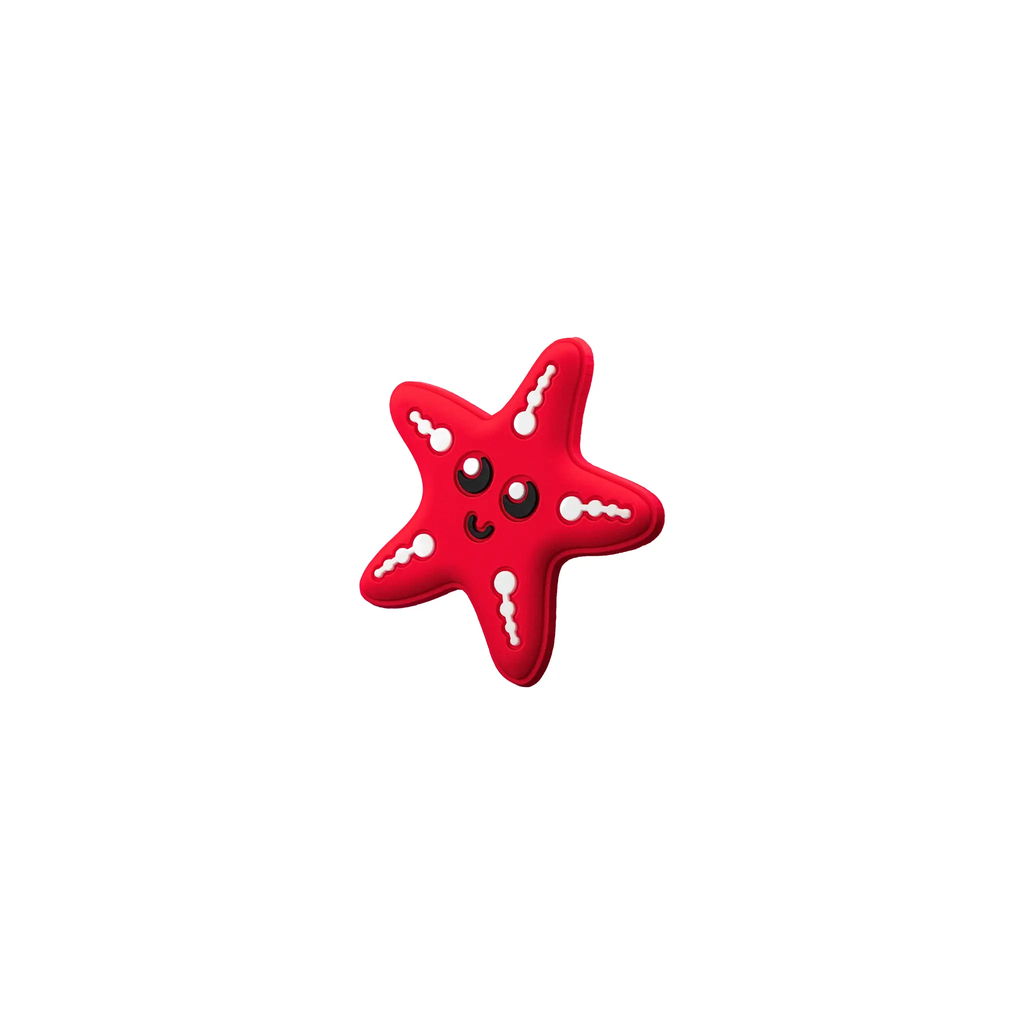 Pet crate accessories red starfish crate charm side view Crate Charms snap-on decoration
