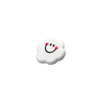 Pet crate accessories white smiley cloud crate charm side view Crate Charms snap-on decoration