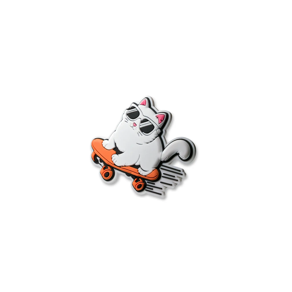 Pet crate accessories skateboard kitty crate charm side view Crate Charms snap-on decoration