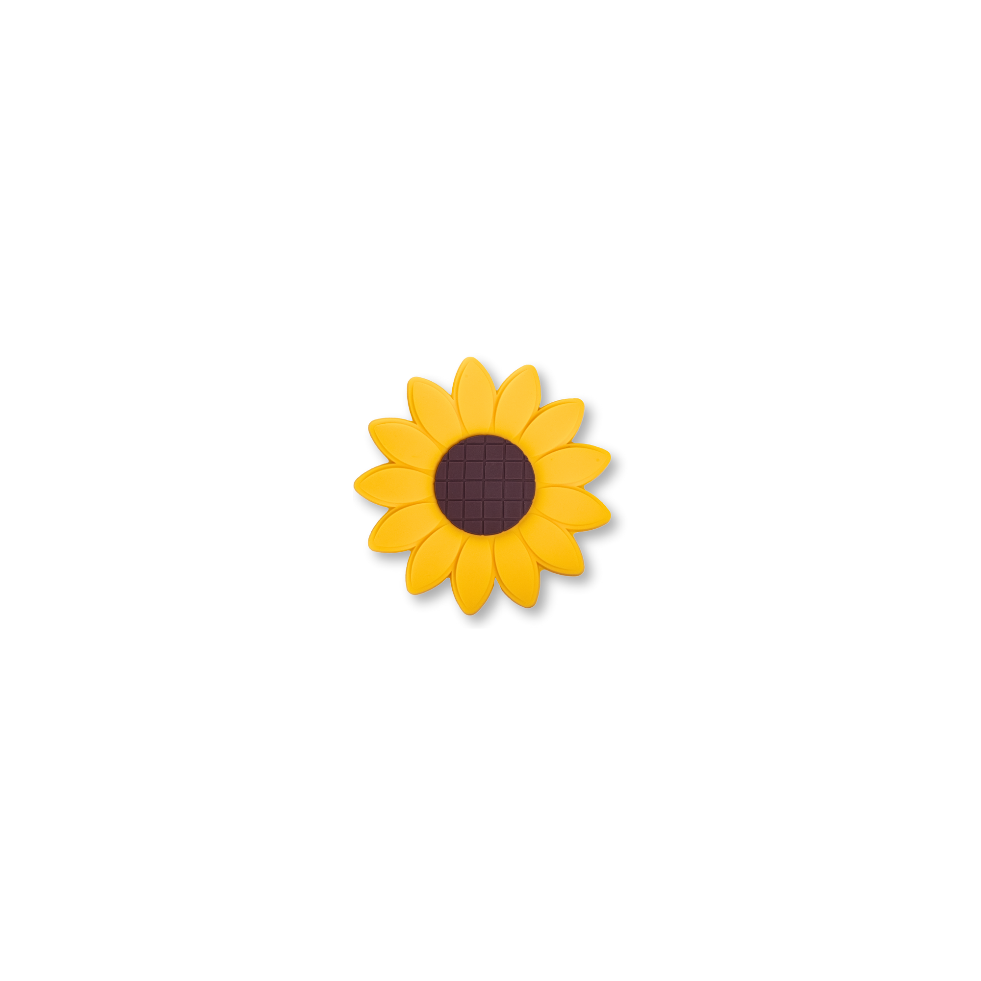 yellow sunflower crate charm front